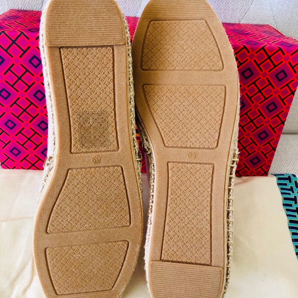 ❌SOLD❌Tory Burch Natural Sidney Espadrille Shoes - Picture 4 of 8